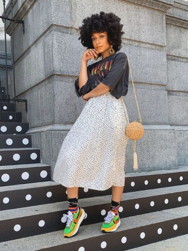 look estilosos com tenis colorido