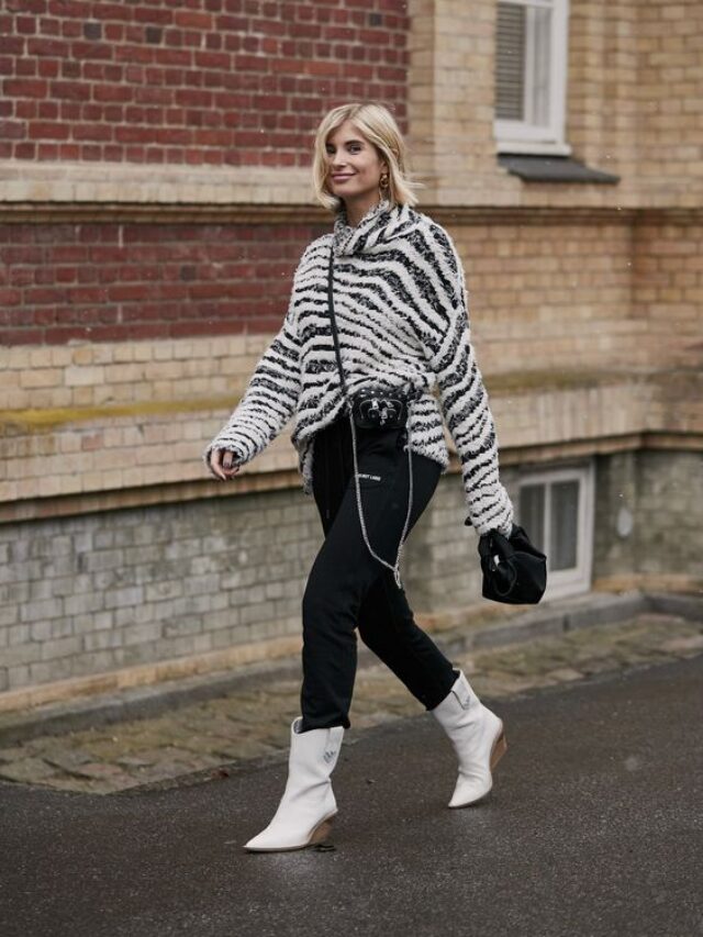 estilo com botas brancas