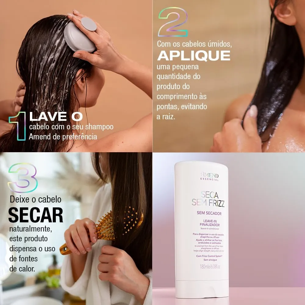 Leav- in Amend Essencial seca sem frizz