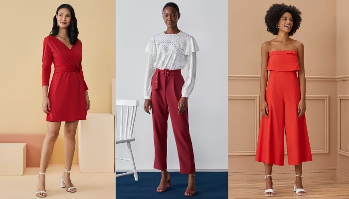 look para o natal em vermelho